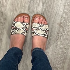 Snake print Mia sandal